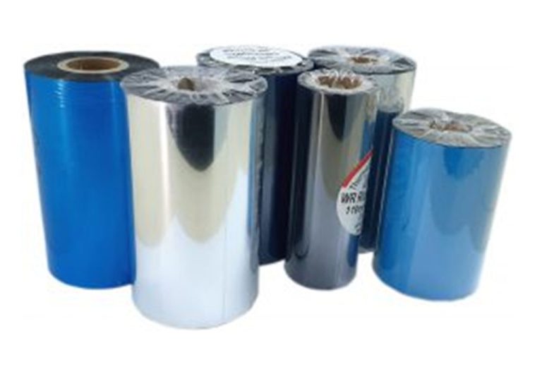 Wax resin ribbon roll for thermal transfer printing