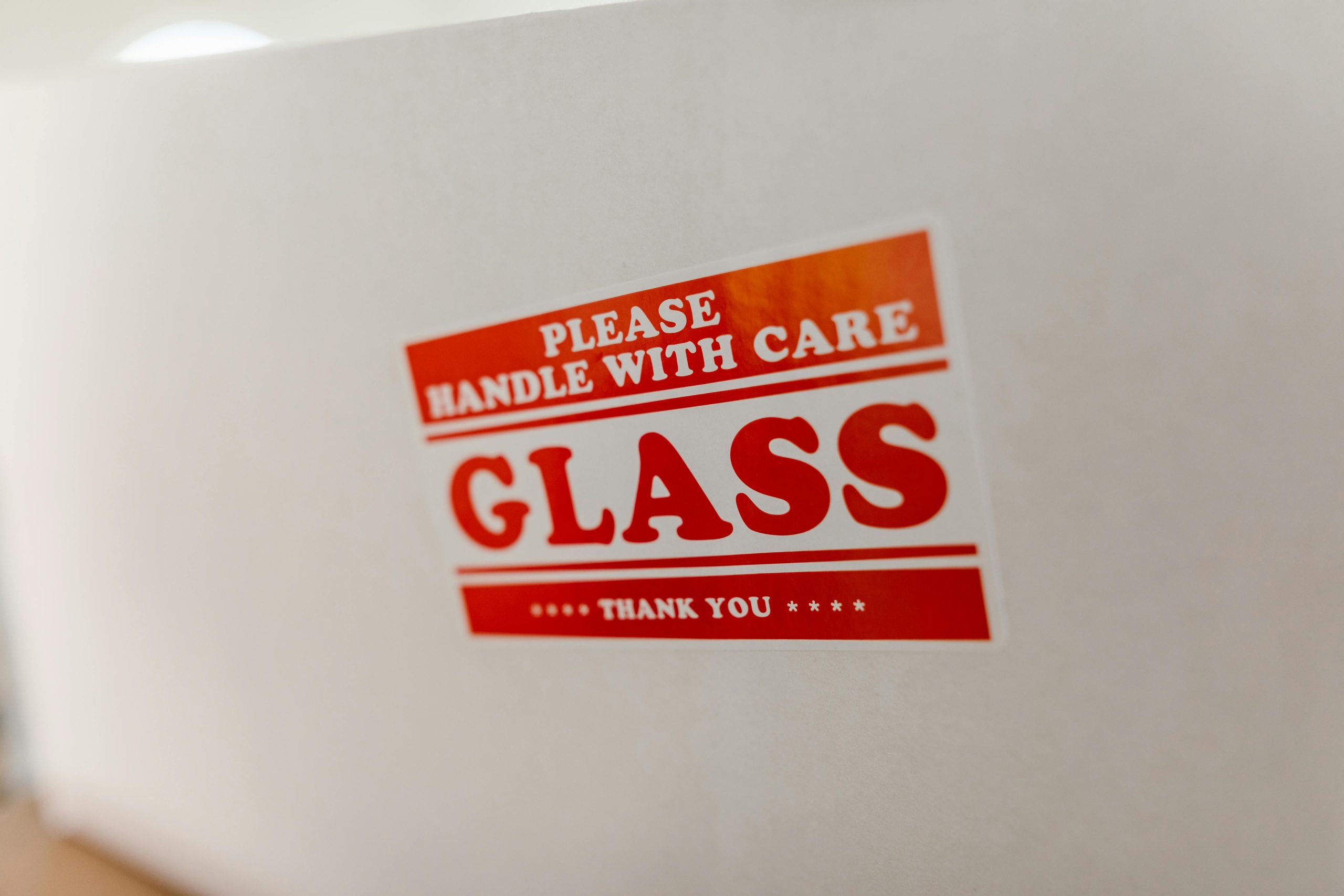 Color printed warning label on product packaging