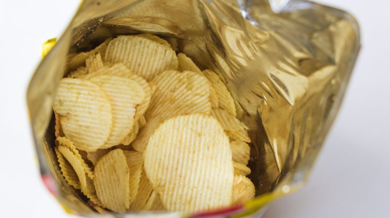 Snack film pack shown close up where the code has to stay legible