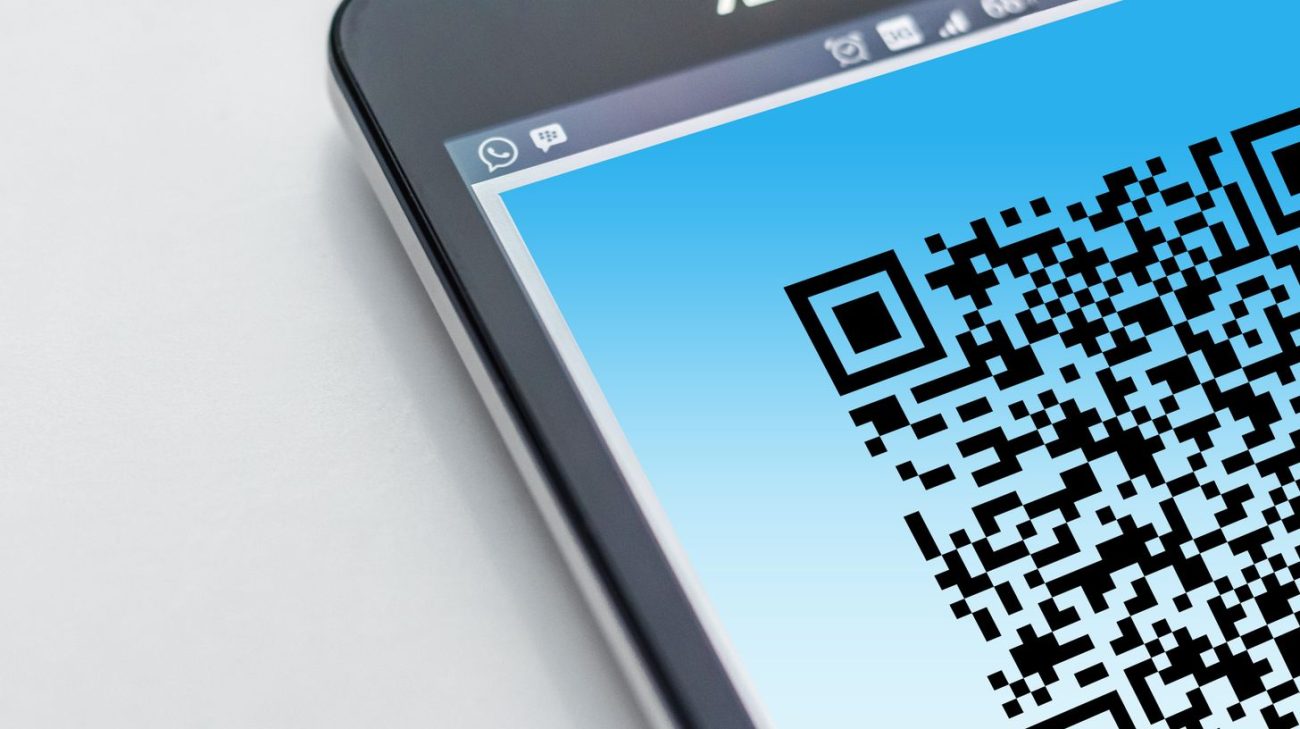 A two-dimensional QR code shown close up, the format modern imagers must read
